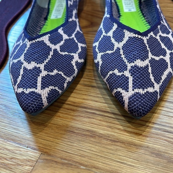 New Rothy’s the Point Violet giraffe slip on flares women’s size 10.5 purple - Picture 5 of 11